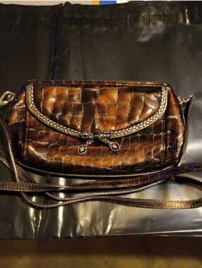 Brighton NWOT  Croc Embossed Clutch/Crossbody NWOT WITH NO CALL OUTS
